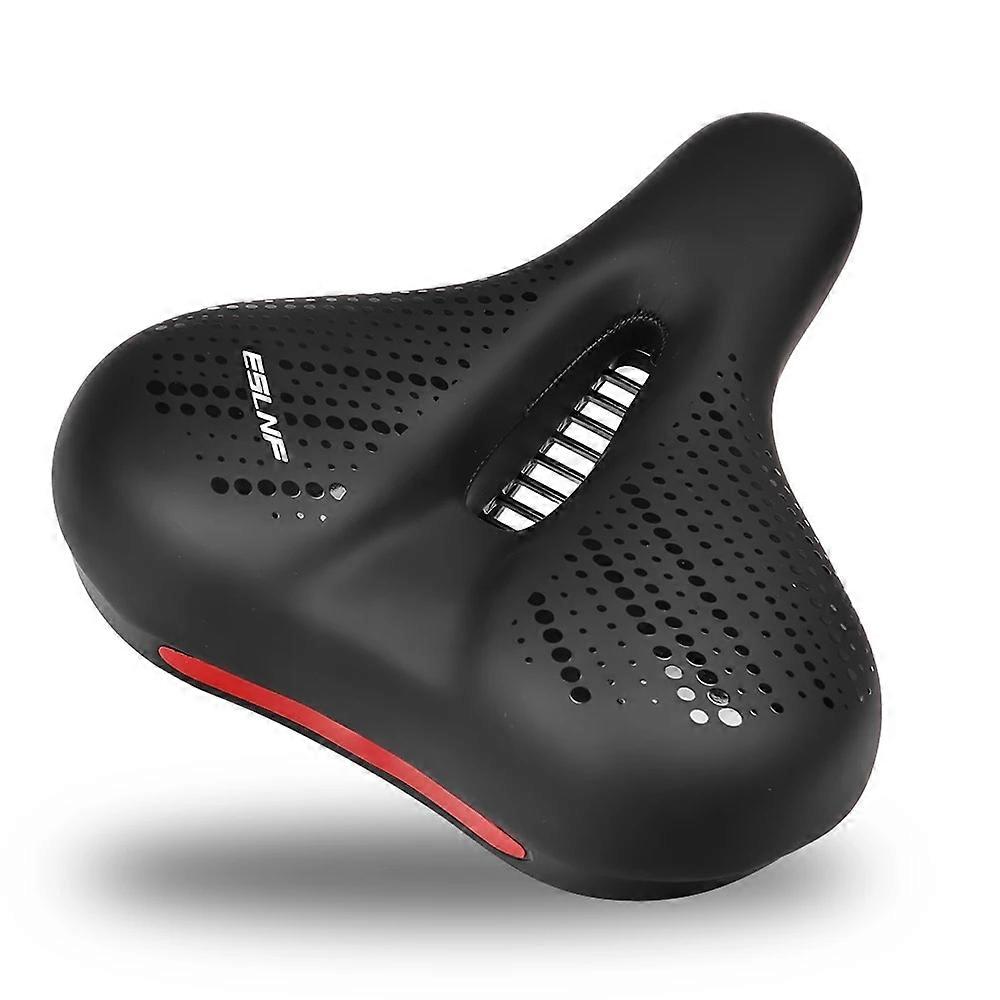 Selle De Vélo Confort Ergonomique - Creuse, Absorption Chocs, Bandes Réfléchissantes - Pour VTT, Route, Ville