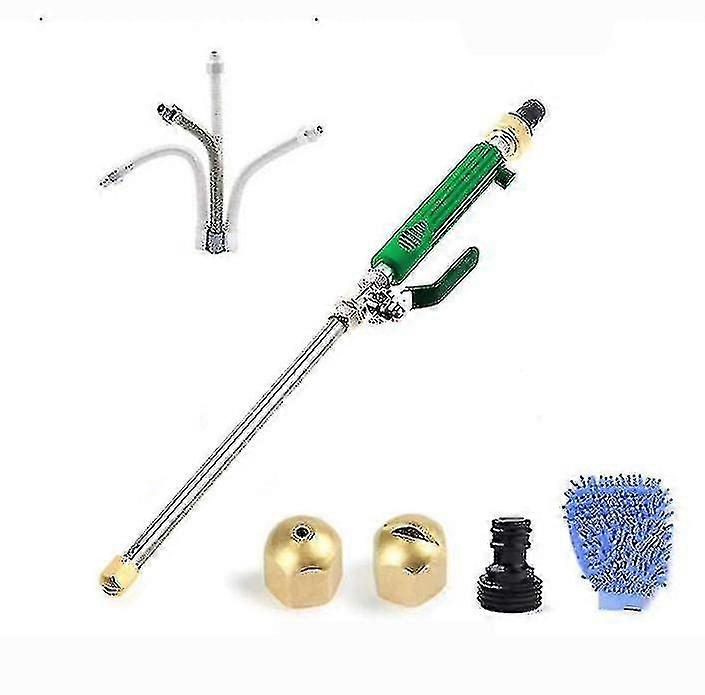 Home 6 Piece High Pressure Water Gun Hose Nozzle Jet Garden Car Wash Machine Spray Gun Set