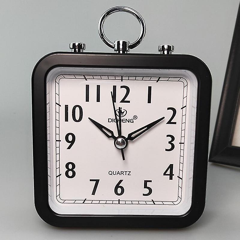 Travel Alarm Clock Small Non-ticking Bedside Silent Clock