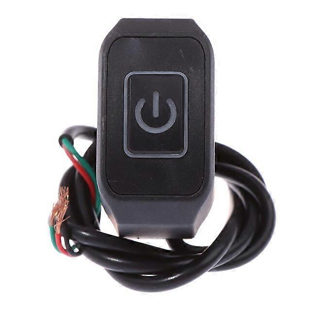 22mm Motorcycle Electric Vehicle Self-locking ABS Waterproof Control Switch Button With LED Light For Anti-theft Alarm Control