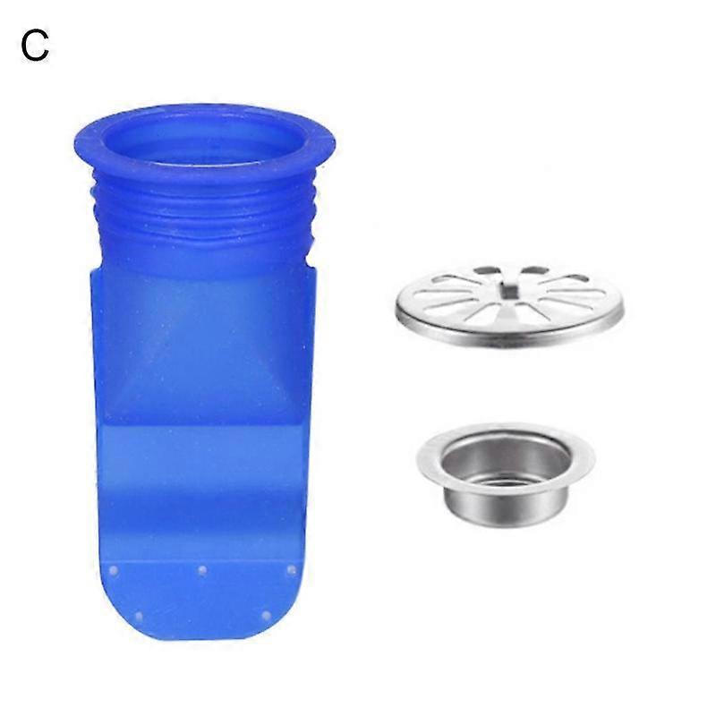 Stainless Steel Drain Valve Check Silicone Kitchen Strainer Bathroom Pipe Sewer Drainer Anti-odor Pest Floor DrainCraft Pipe Cleaners