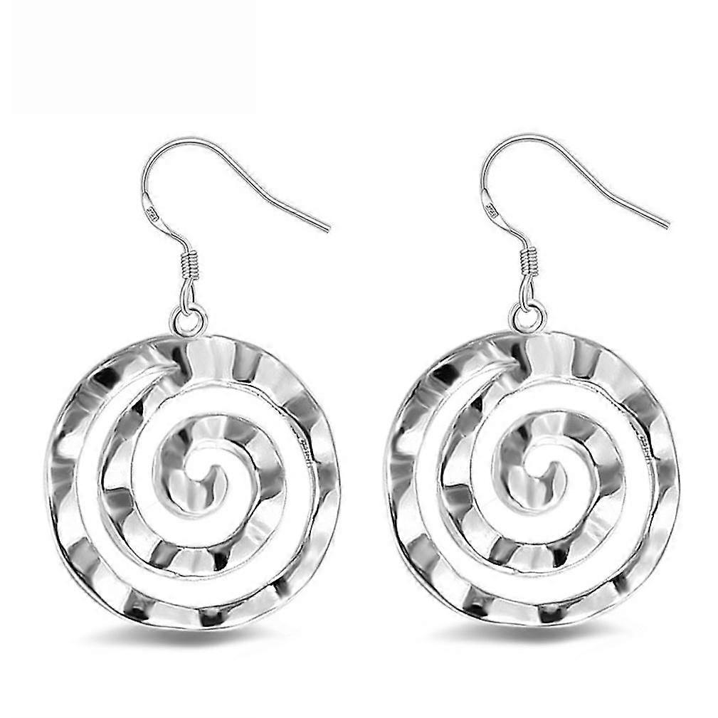 Ear Studs Round Silver Earrings for Party