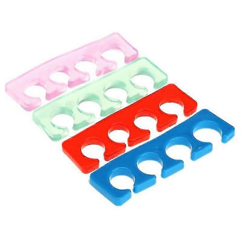 20 Pcs/pack Silicone Soft Form Toe Separator/spacer For Manicure Pedicure Nail Tool