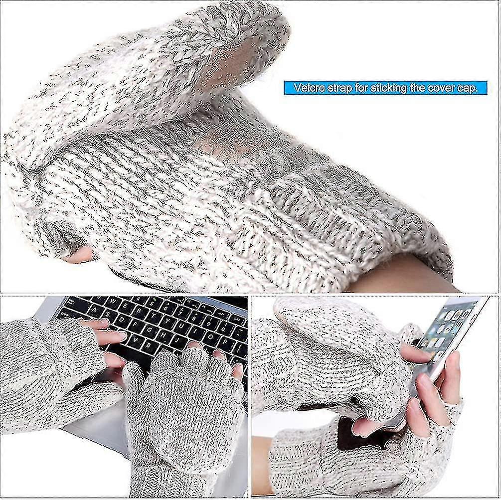 Gs Warm Wool Mittens With Mitten Cover