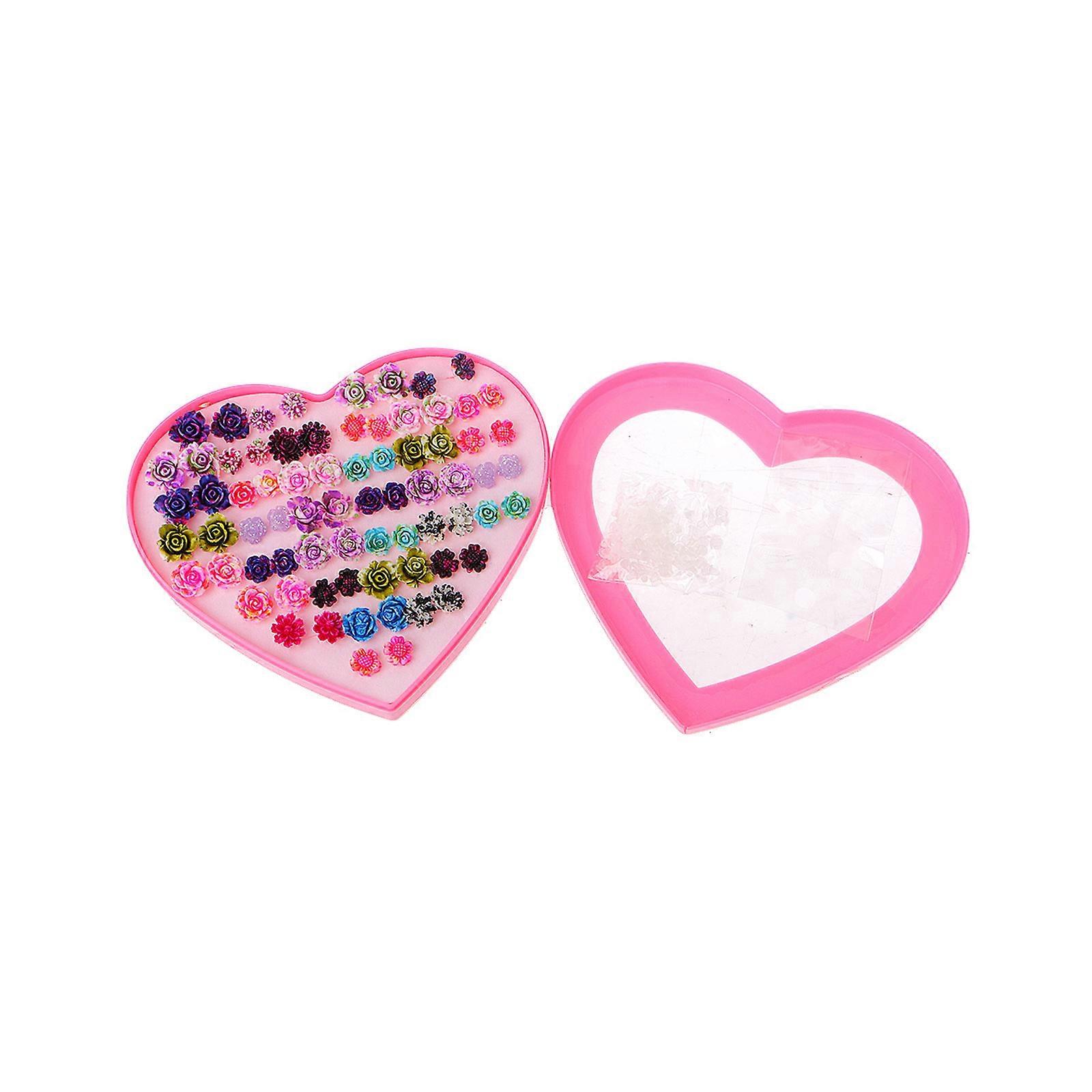 Cute Simple Small Resin Flower Shape Temperament Mini Earrings Student Studs