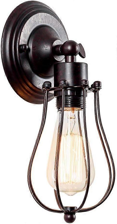 Retro wall lamp, industrial lighting, adjustable socket