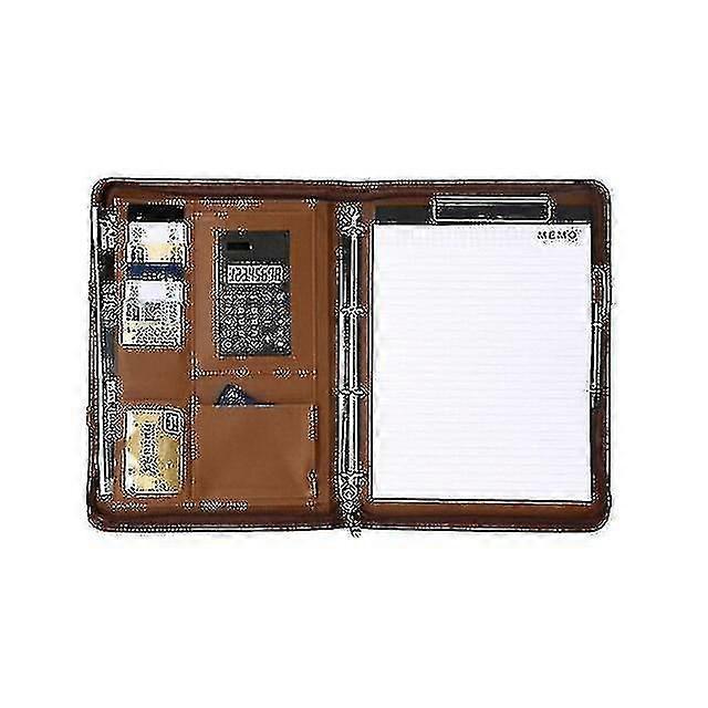 Portable A4 Binder F R Padfolio Document Izer Briefcase Bag With Calculator File H
