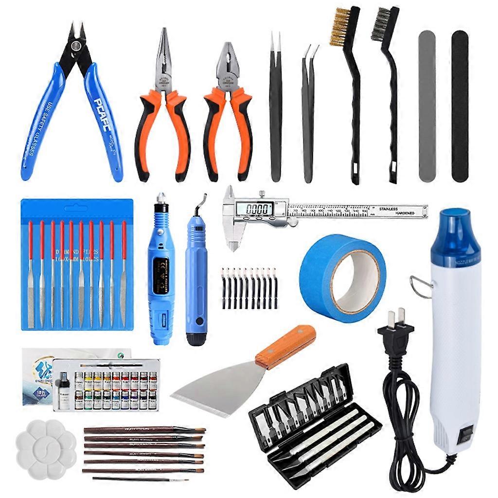 3D Printer Accessories 3D Models Grinding Tools Set Hand Held Heat Gun Files