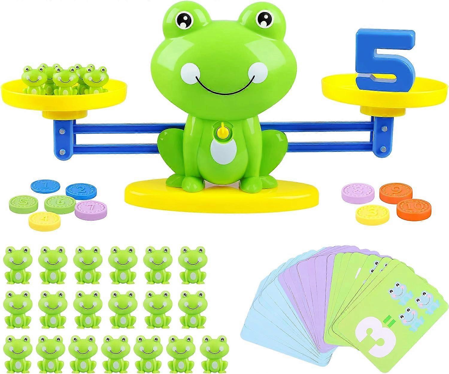 Balance Counting Toys Cool Math Games, Fun, Educational Children's Gift and Learning Kids Toys for 3 4 5 6 7 8 Year olds Girls Boys (Green.)