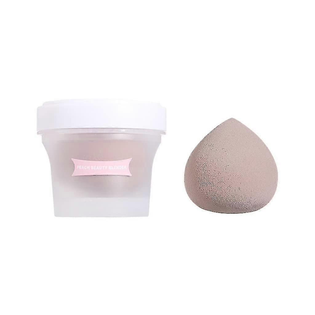 Makeup Brushes 2 Pack Soft Blender with Box Makeup Sponge Powder Puff Egg Mix Wet & Dry