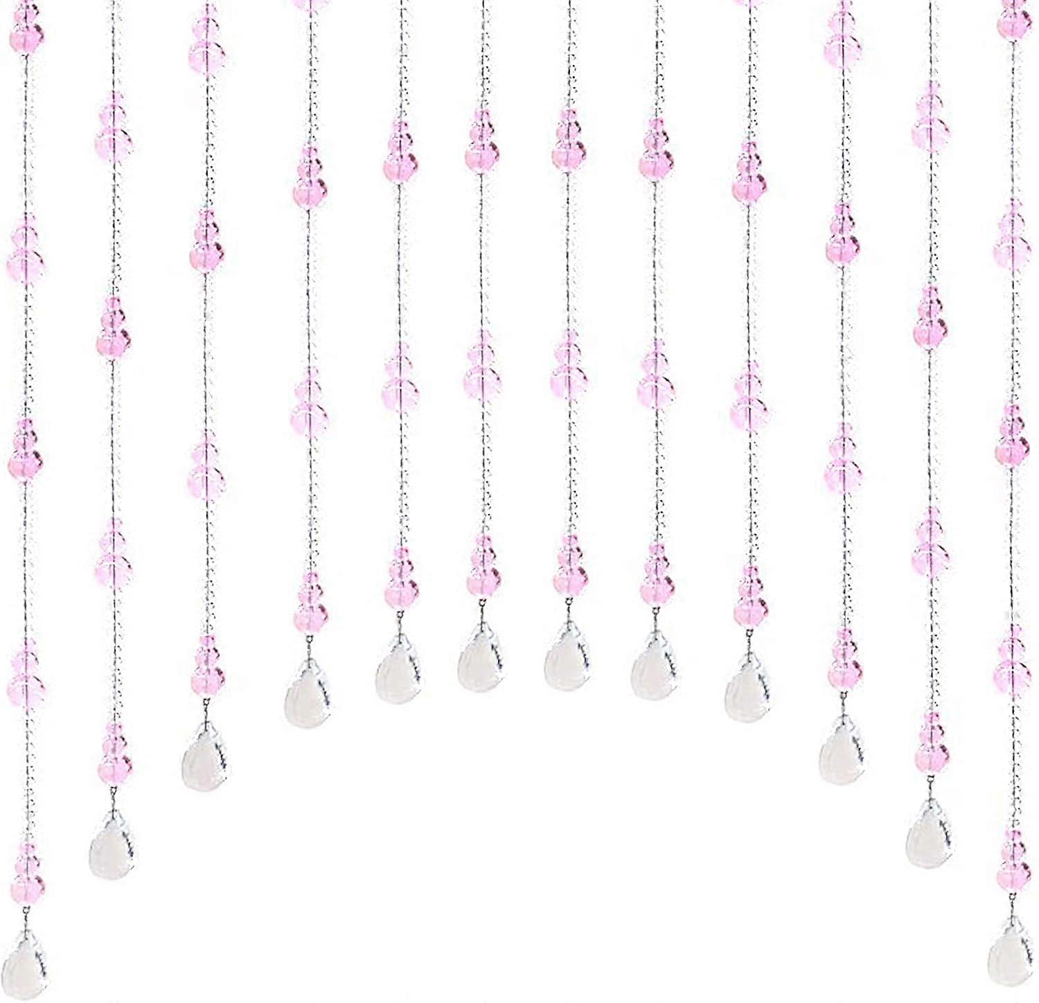 Crystal Curtain Bead,20 Strings Arched Curtain Door String Curtain Crystal Partition Curtain Beaded Curtains for Living Room Bedroom Door Parts Home D