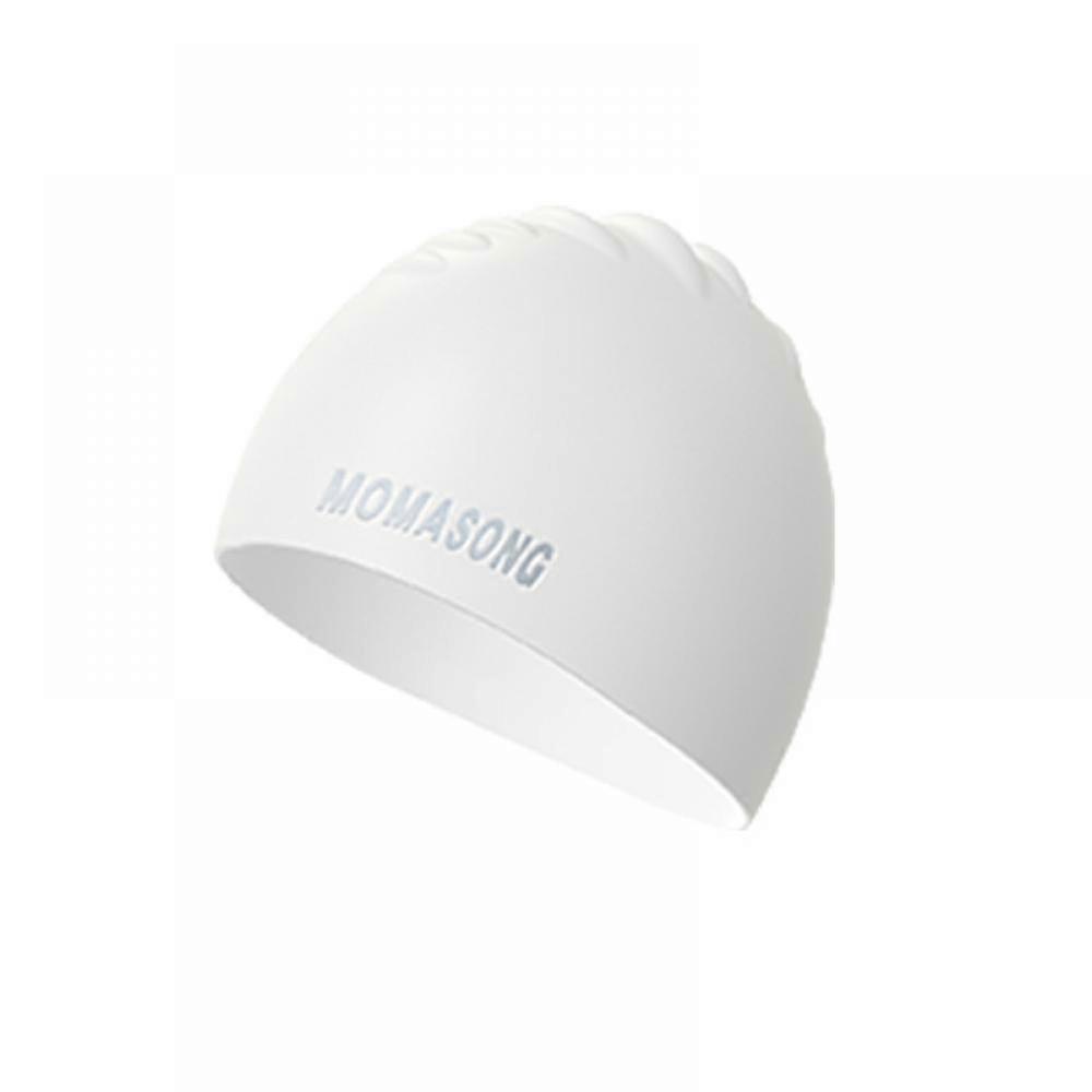 Tyg Badmössa Badhatt Dusch för Män Kvinnor (Vit)