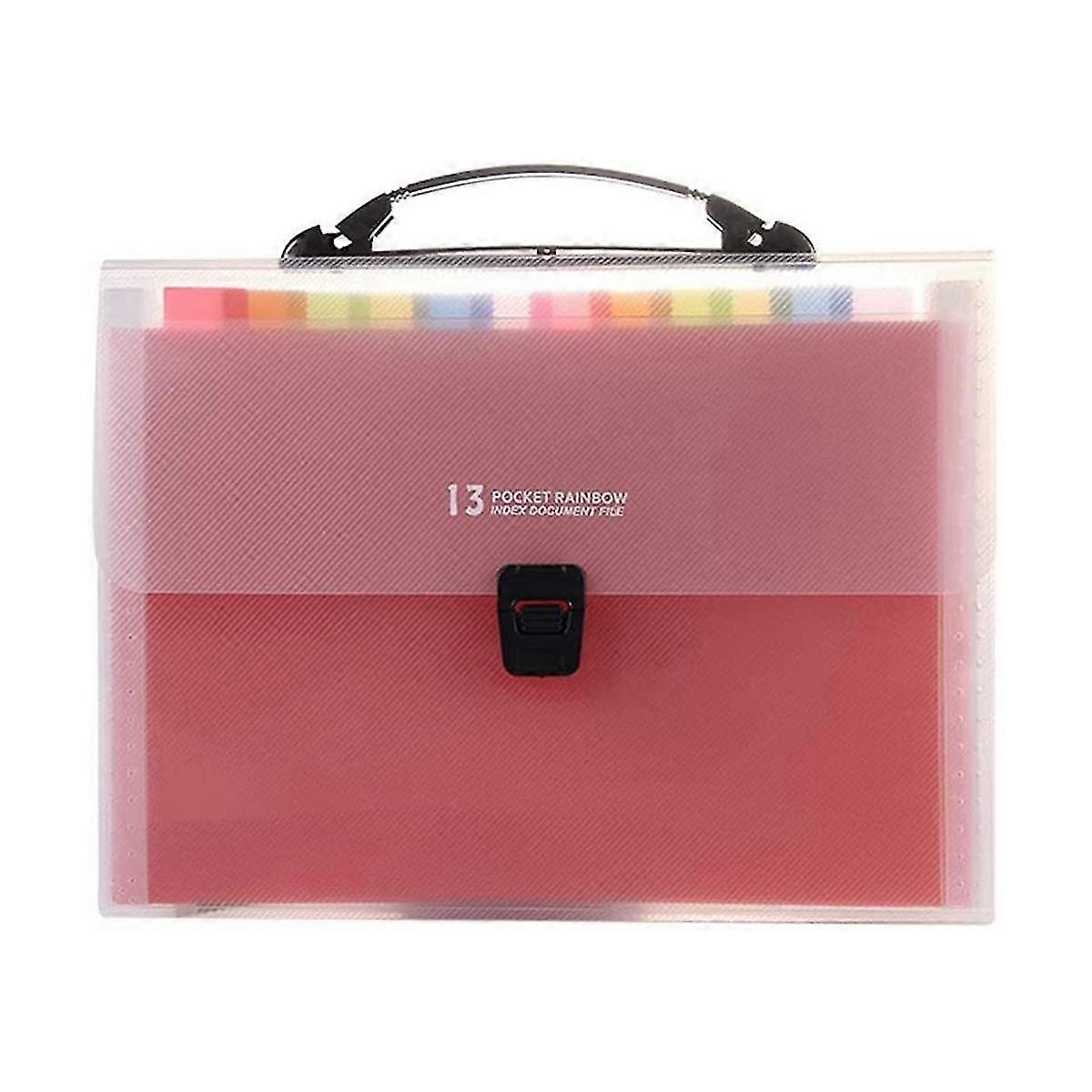 File Bag Accordion File Storage Bag 13 Grid Folder Multi-layer Bill Receipt Folder File Product Sto