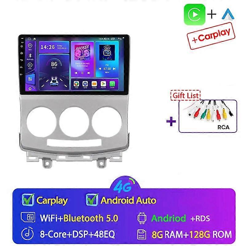 4G Android 13 2 Din for Mazda 5 2005-2010 Car Radio Multimedia Video Player Stereo Carplay Auto Speakers Head Unit Audio DSP