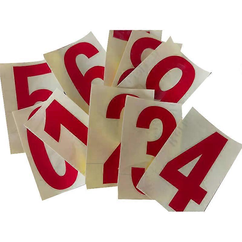 20pcs Waterproof Reflective Sticker Numbers 0-9