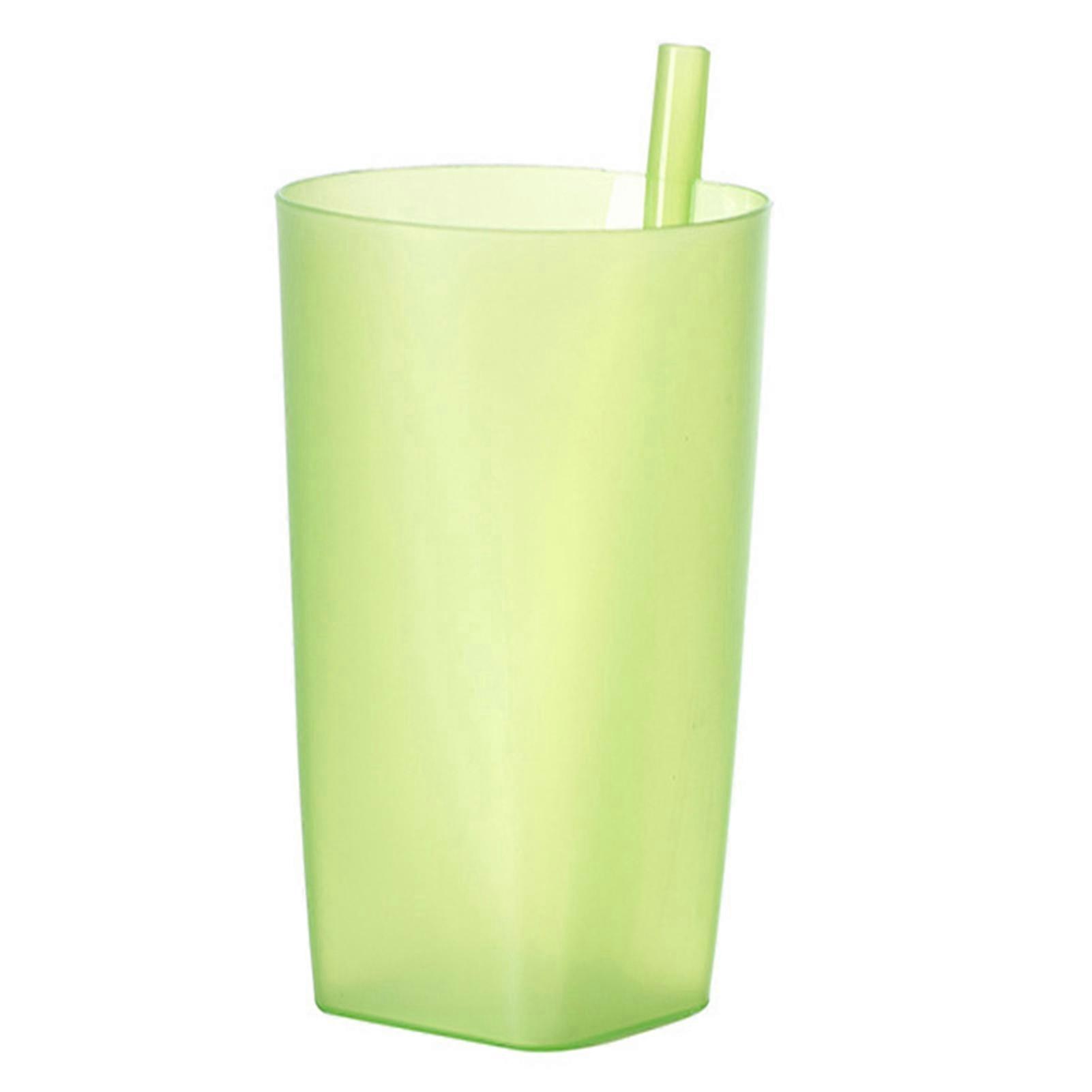 360ml/380ml Straw Cup Smooth Edge Large Capacity Leak-proof Kid Children Infant Baby Sip Cup for Students