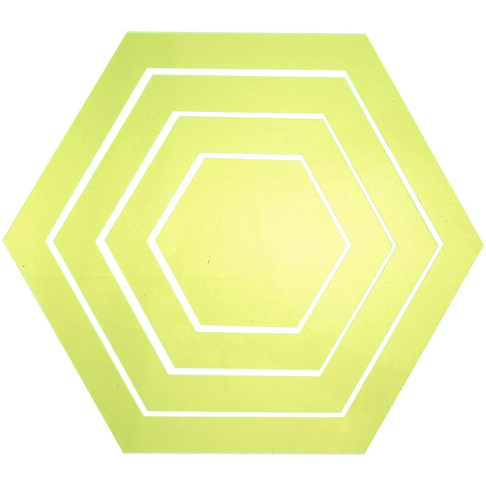 4Pcs Patchwork Quilting Ruler Clear Hexagon Cutting Ruler Acrylic Sewing Ruler Sewing Supply