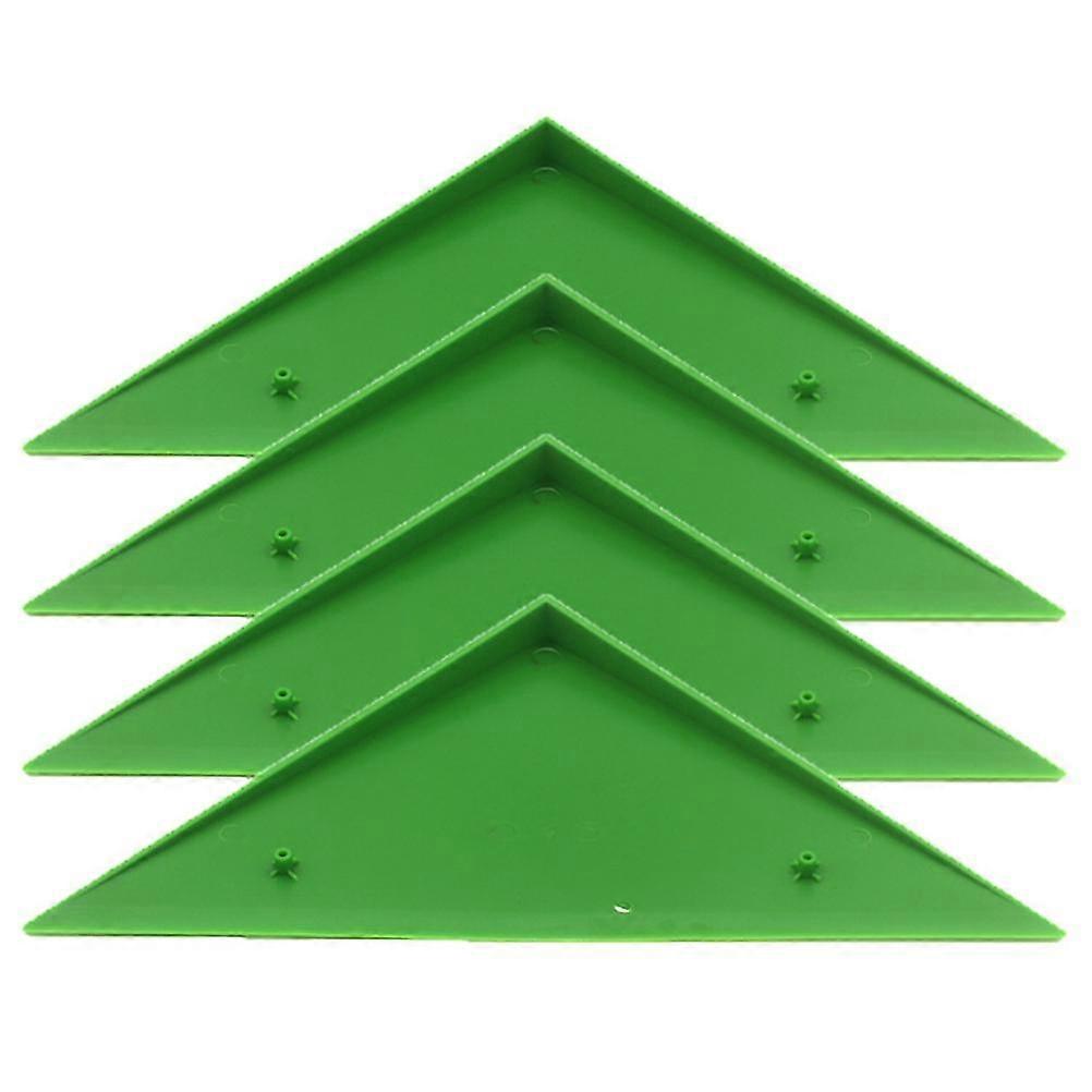 4pcs Durable Triangle Foosball Table Football Table Corner Protector Fit For Most Foosball Tables Green