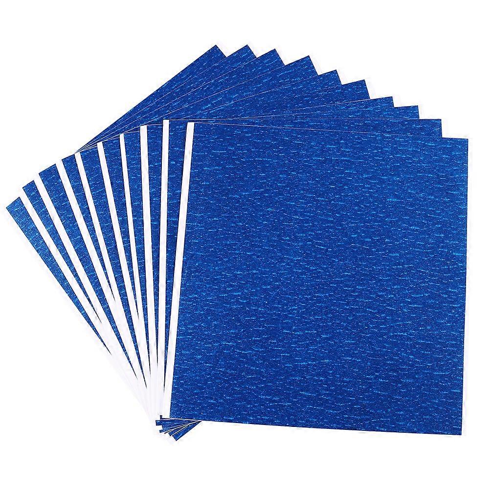 12 Sheets 3D Printing Platform Blue Tape 3D Printer Heat Bed Platform Sticker High Temperature Tape for Home Office (Blue)