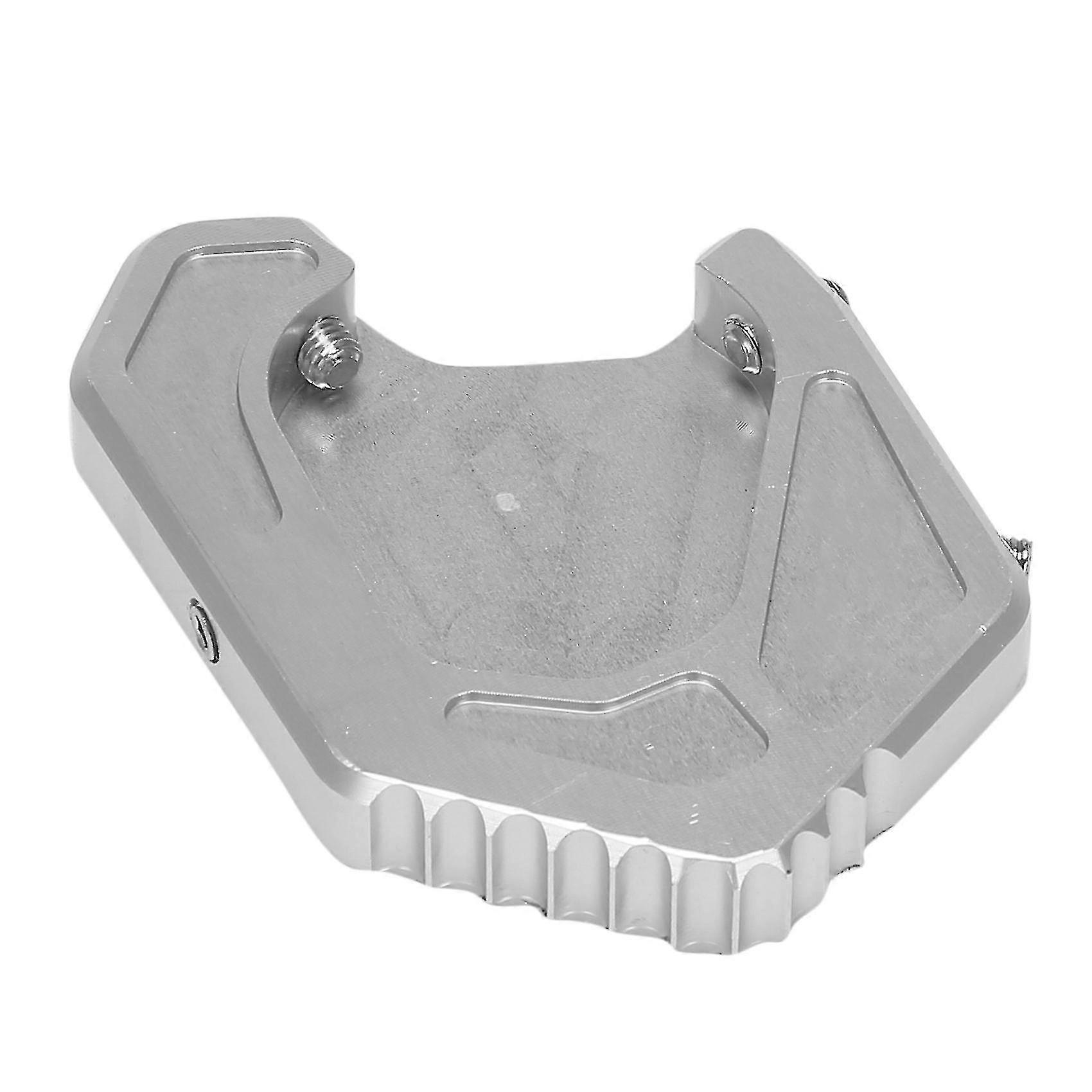 Motorcycle Enlarged Foot Support Pad Foot Side Support Pad Silver