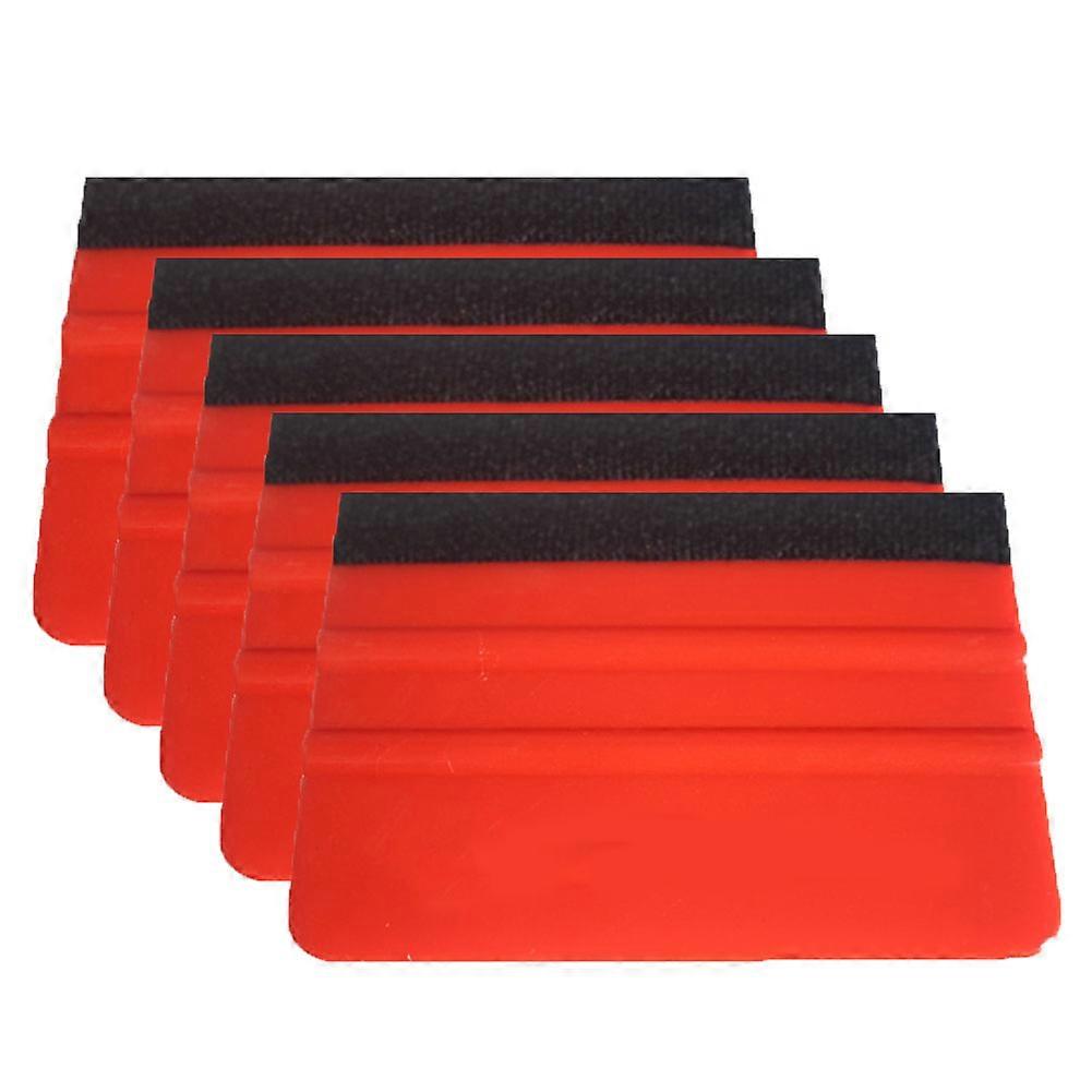 5Pcs Car Vehicles Wrapping Vinyl Tools Squeegee Thick Felt Scraper Applicator JiKaiX