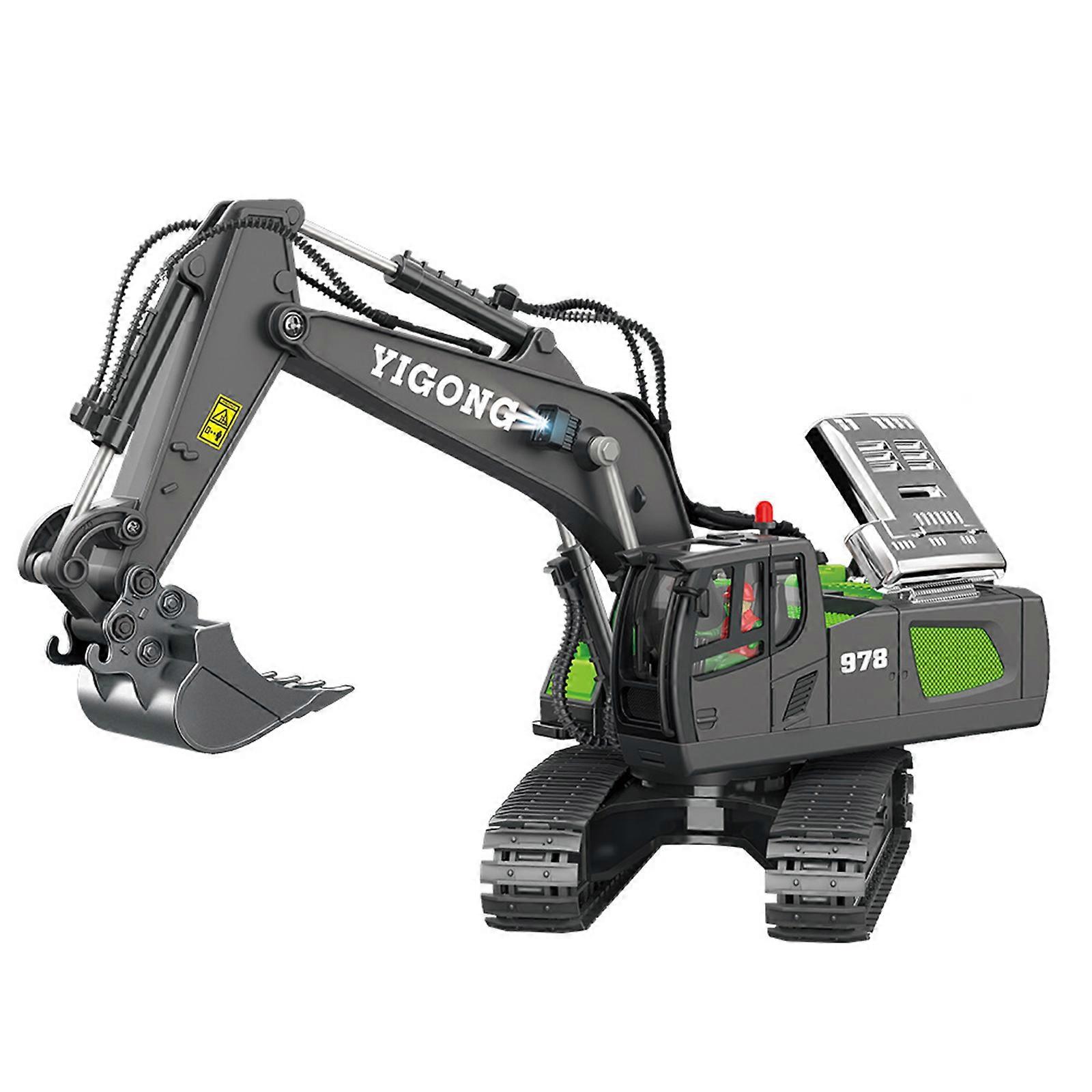 2023 New,Excavator Toys For Boy Birthday Gift High Tech 11 Channels Durable Realistic Remote Controller