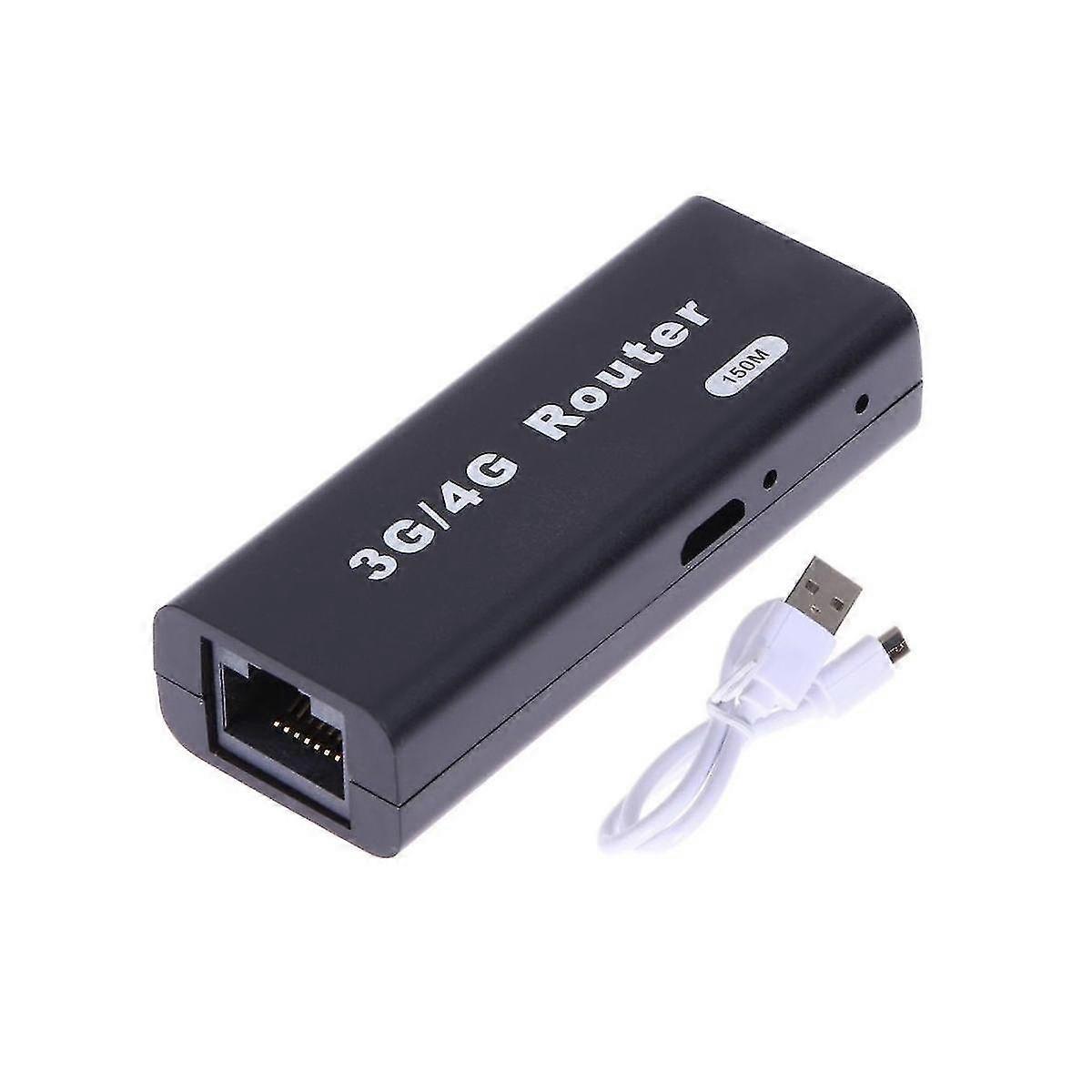 Mini portatile 3G / 4G Wifi Wlan Hotspot Wifi Hotspot 150Mbps Rj45 Router wireless USB con cavo USB