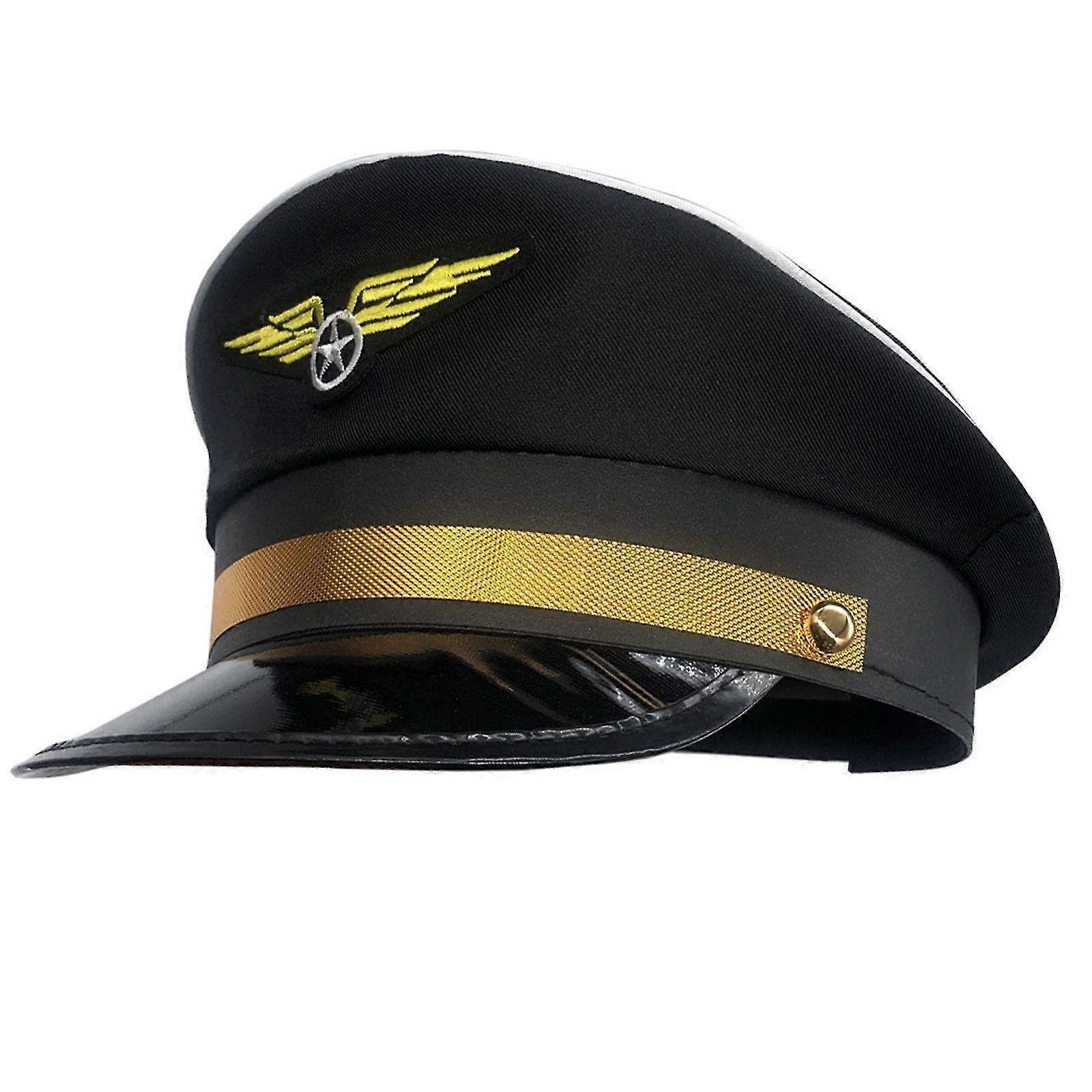 Adjustable Aviation Cap Captain Hat Adjustable Cap Octagonal Hat For Gatherings