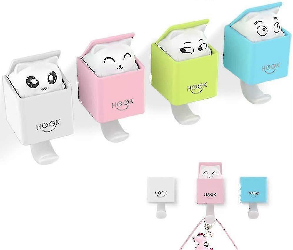4 Pcs Animal Waterproof Hooks Self Adhesive Adhesive Hook Wall High Quality