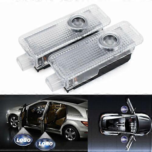 2-4Pcs CREE LED Car Door Logo Projector Lights Laser Courtesy Puddle Shadow Lamp