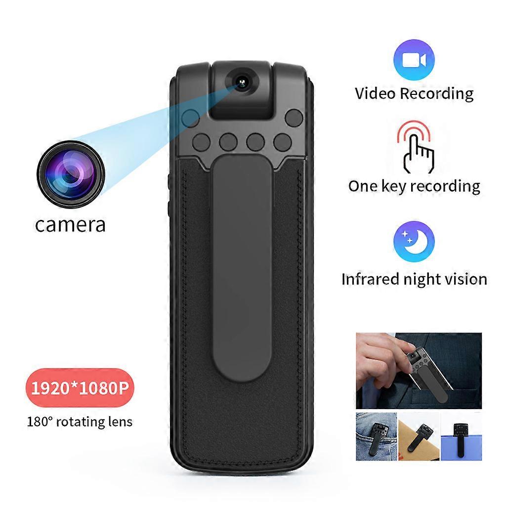 1080P Video Recorder Back Clip Motion Detection Camera Portable Video Recording