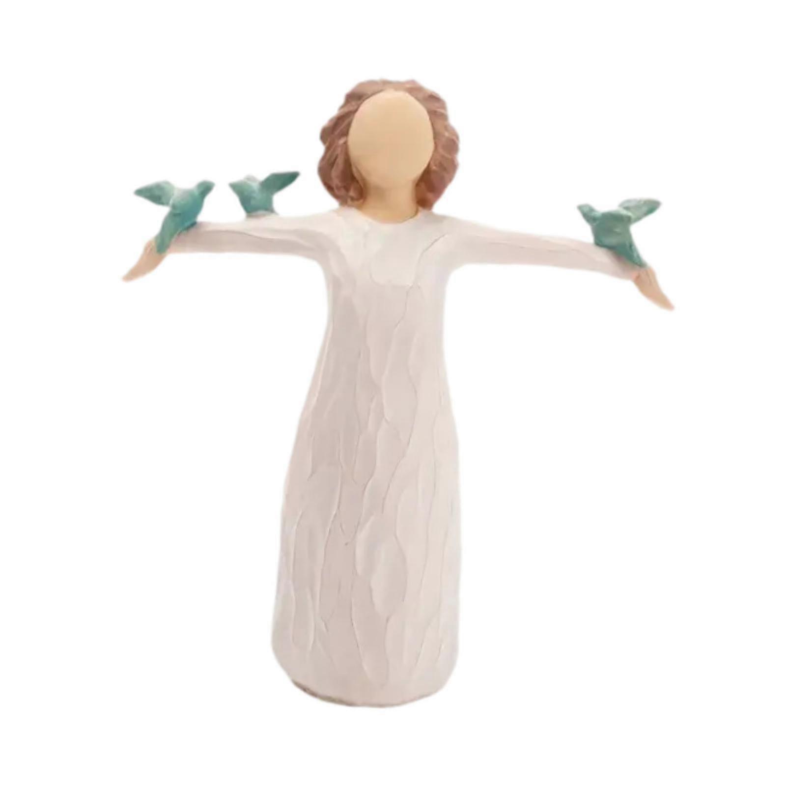 Resinminnesstaty Religiös staty Handmålad minnesskulptur