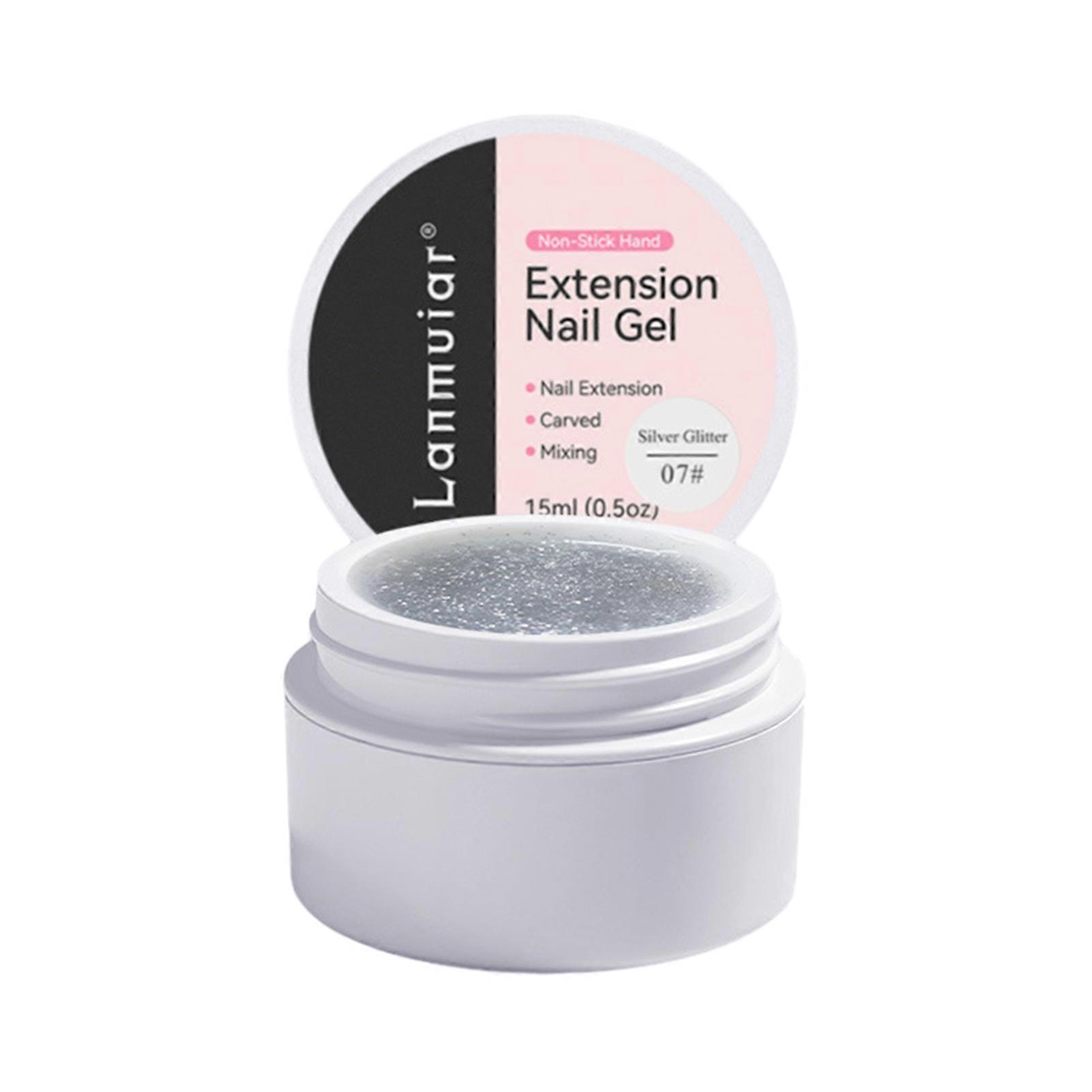 Nail Art Extension Glue Lightweight Shaping UV Compact Size Fix Flexible Gel for Strong Mark-Free Nails