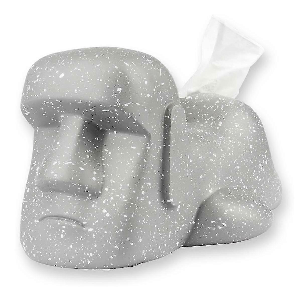 Taschentuchbox Statue, lustiger Geschenkeständer, hellgrau, Geburtstags- oder Glücksgeschenk