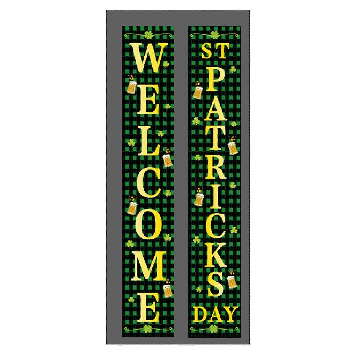Irish Festivity Banner Set - Lucky Clover Green Party