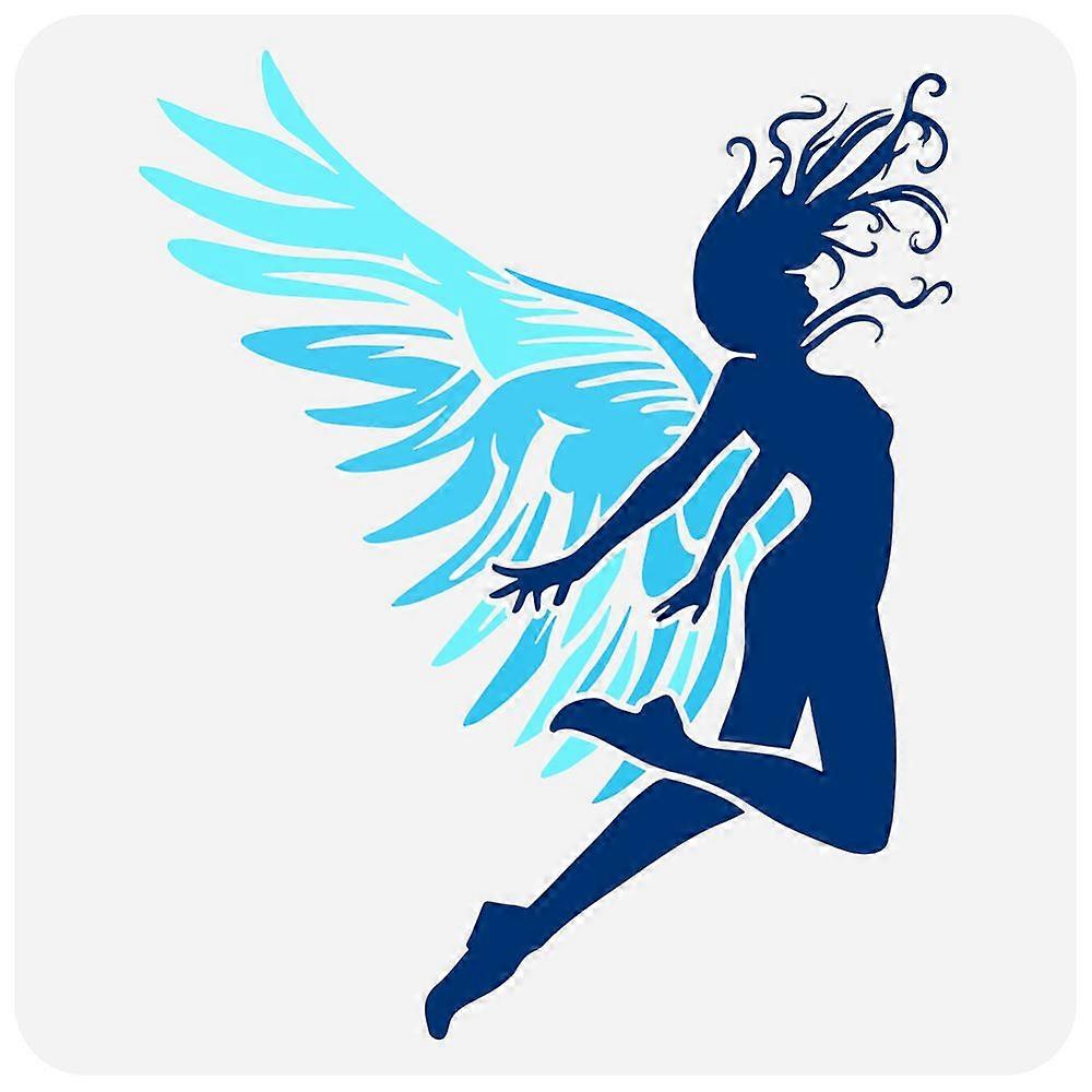 1pcペット中空描画DIYスクラップブックフォトアルバム人間30x30cmのための絵画ステンシル