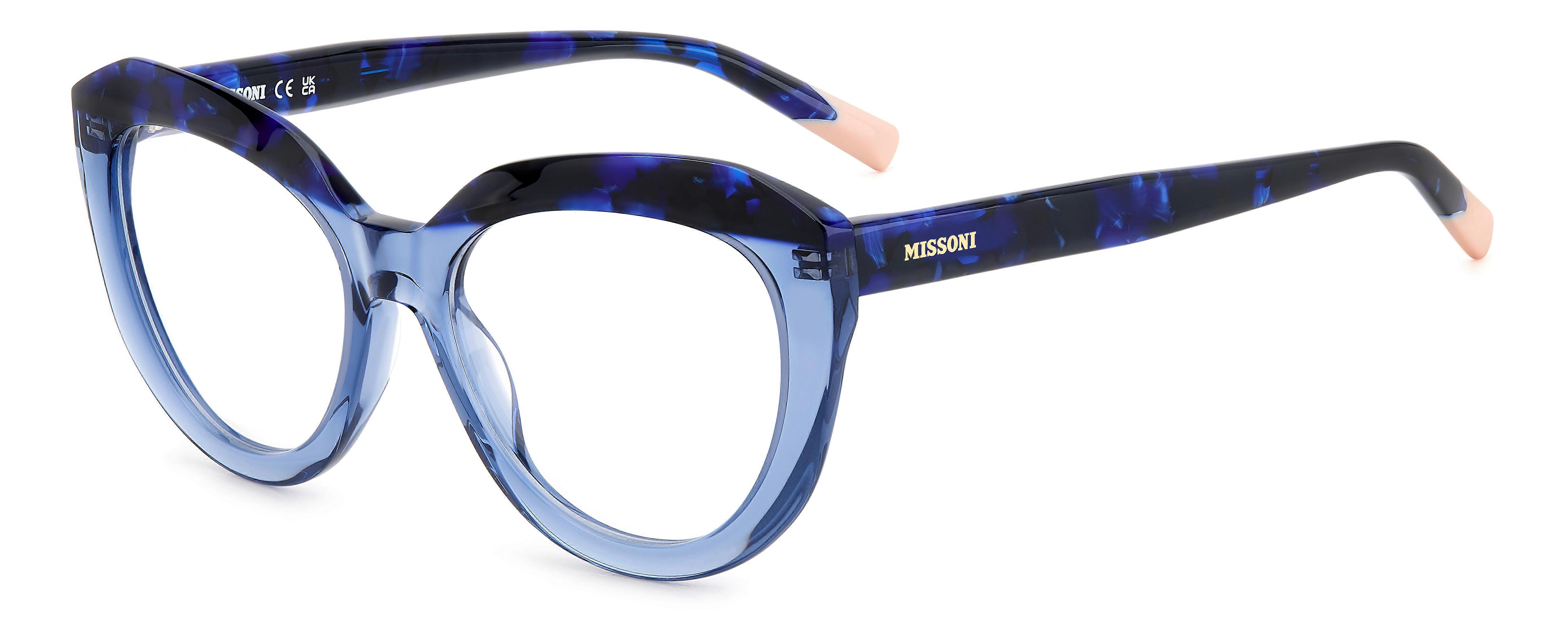 Montures de lunettes MISSONI MIS 0175 468 BLEU PERLÉ BLEU 52/17/145 FEMME