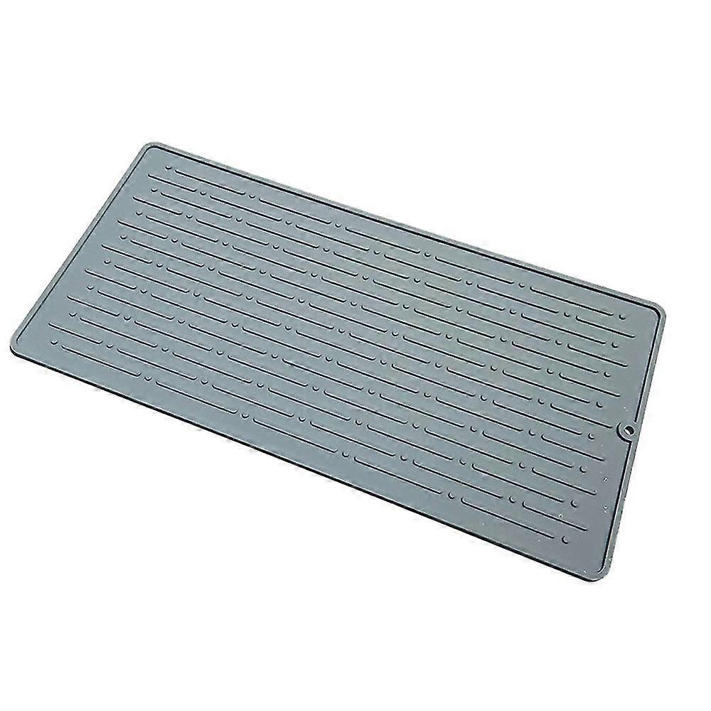 Silicone Dish Drying Mats For Kitchen , Counter Top Pad, Heat Resistant Hot Pot Holder, Bar Mat Trivet, 1 Pack