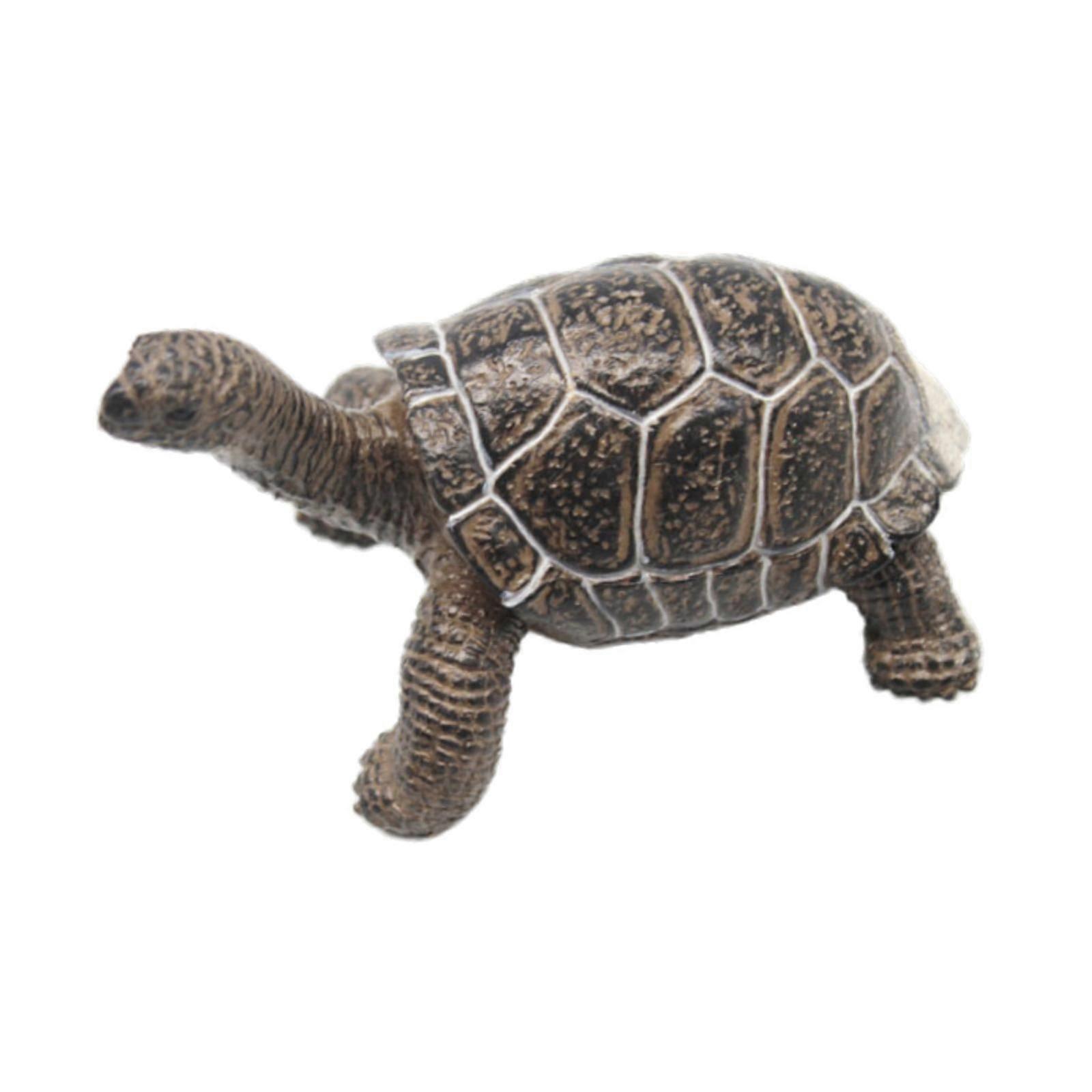 Turtle Figurine Garden Decor Turtle Model Toy for Balcony Bookshelf black