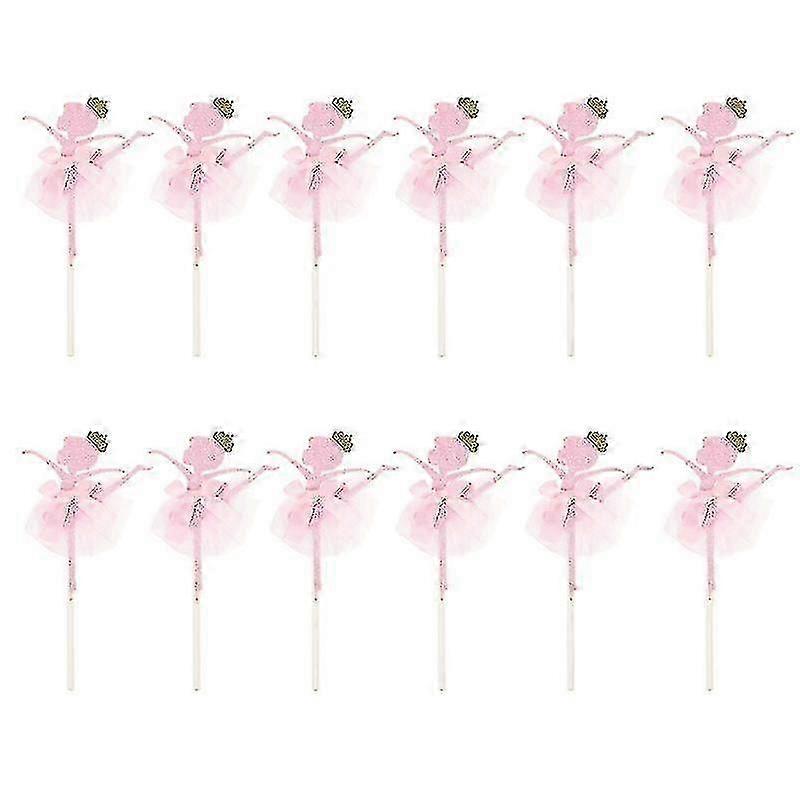 12pcs cake decorations , Ballet Girl Cake Topper