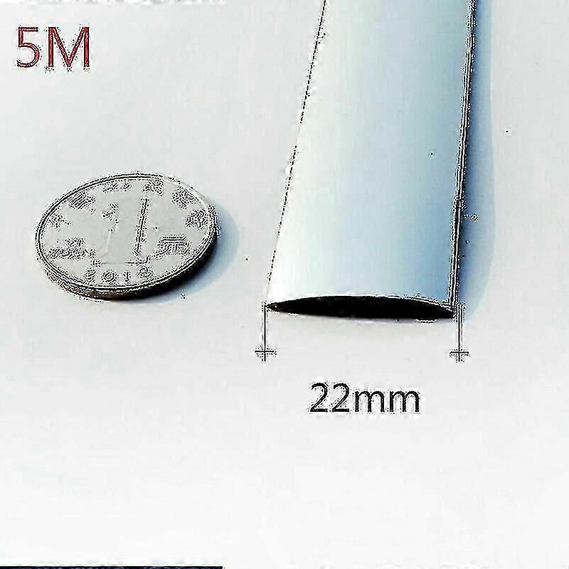 5m Chrome Car Moulding Trim Strip Car Door Edge Scratch Protector Universal