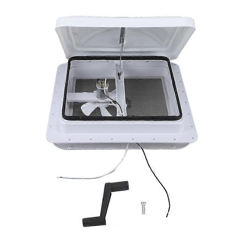 Ventilação de teto universal para RV de 14 polegadas com ventilador reversível de 12 V para ventilação de RV