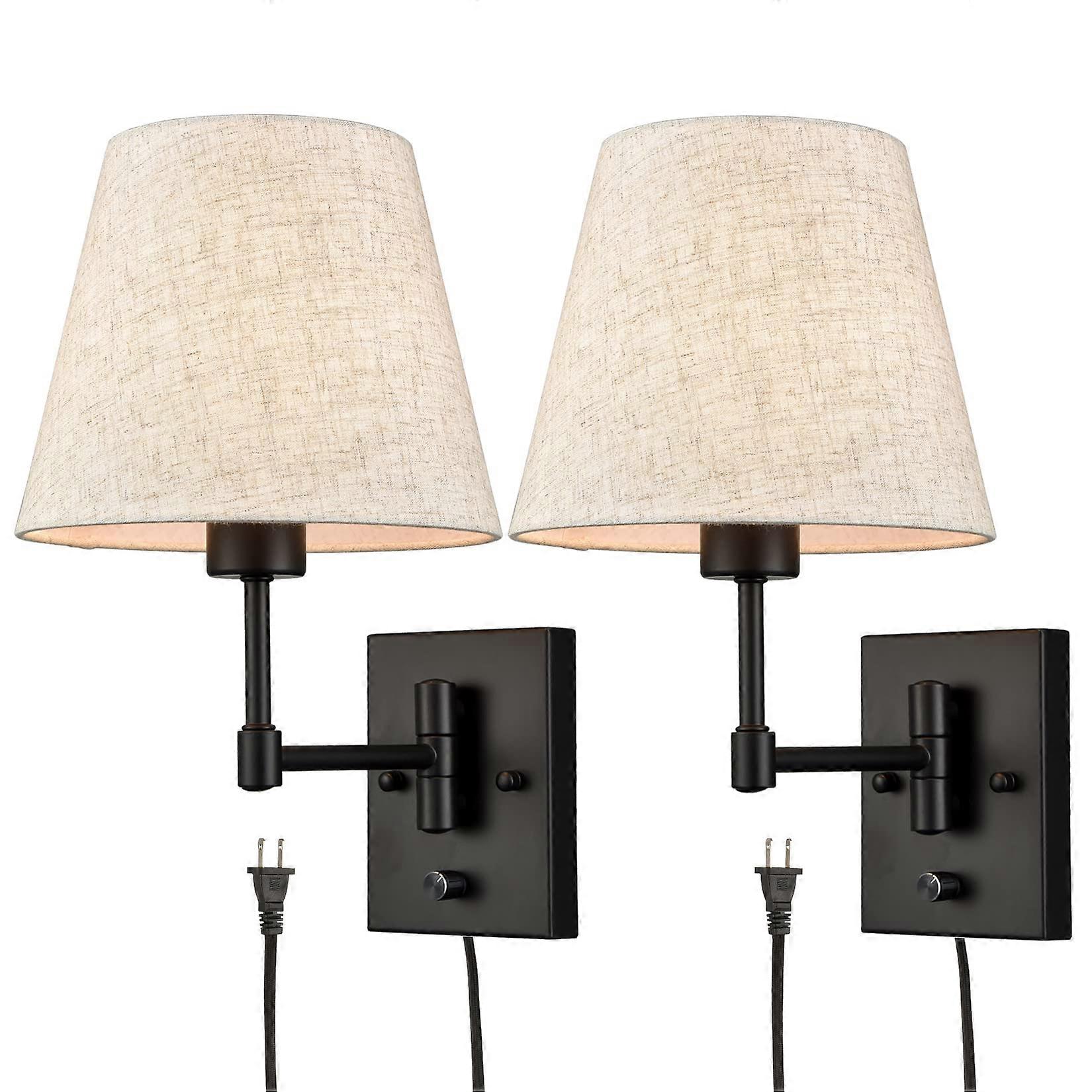 2 Set Modern Wall Sconces for Bedroom and Foyer Lighting