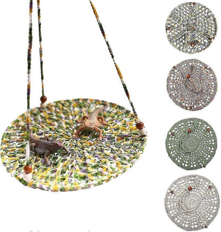 Reptile Hammock Swing Hanging Bed, Cute Lizard Swing Toy, Reptile Summer Bed For Bearded Dragon Leopard Gecko Lizard