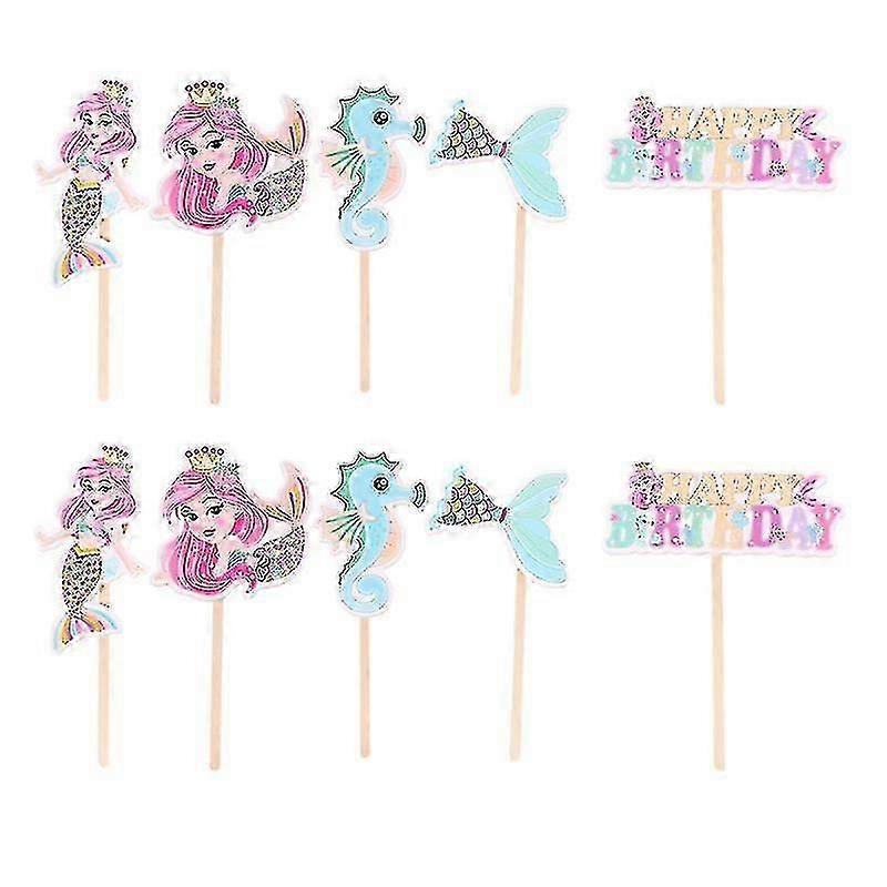 unique 10pcs cake decorations , Cartoon Cupcake Topper