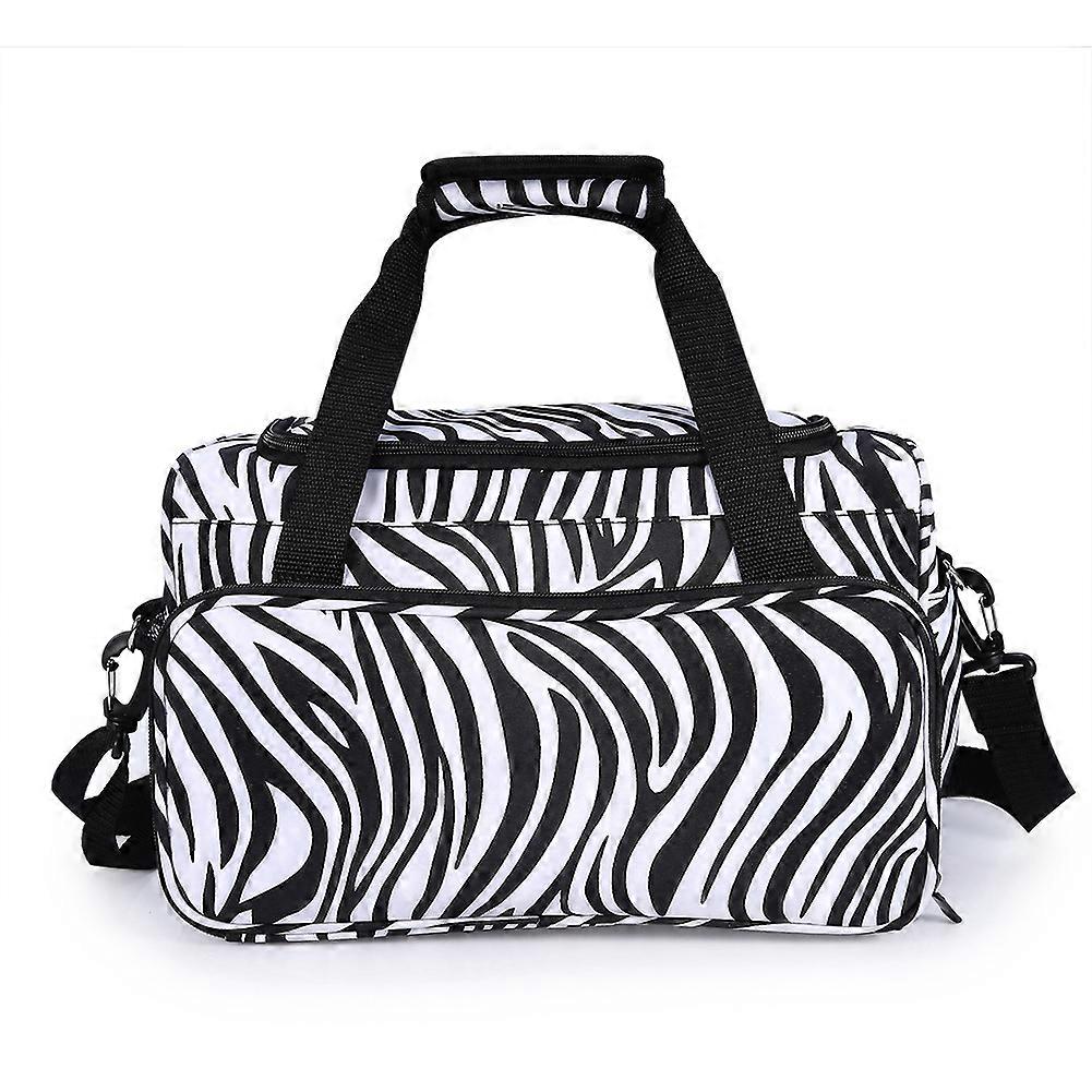 Zebra Stripe Käsilaukku Kampaamotyökalut Laukku Kannettavat sakset Kampapidike Laukku Kampauskotelo