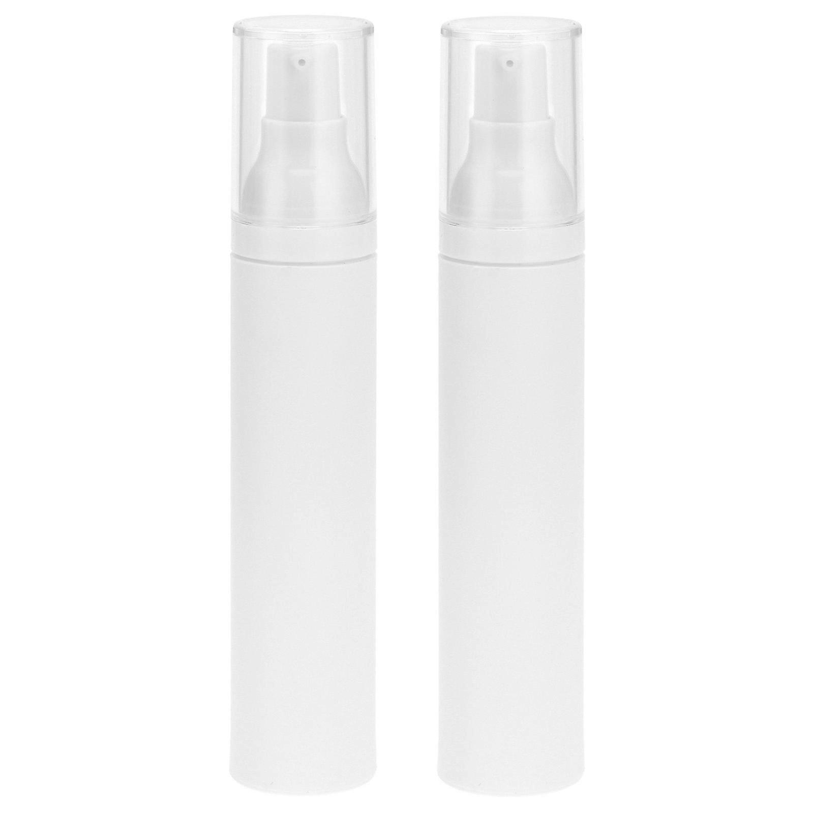 2PCS 50ml Empty Lotion Bottle Refillable Matte Vacuum Pump Bottle Cosmetic Dispenser Container