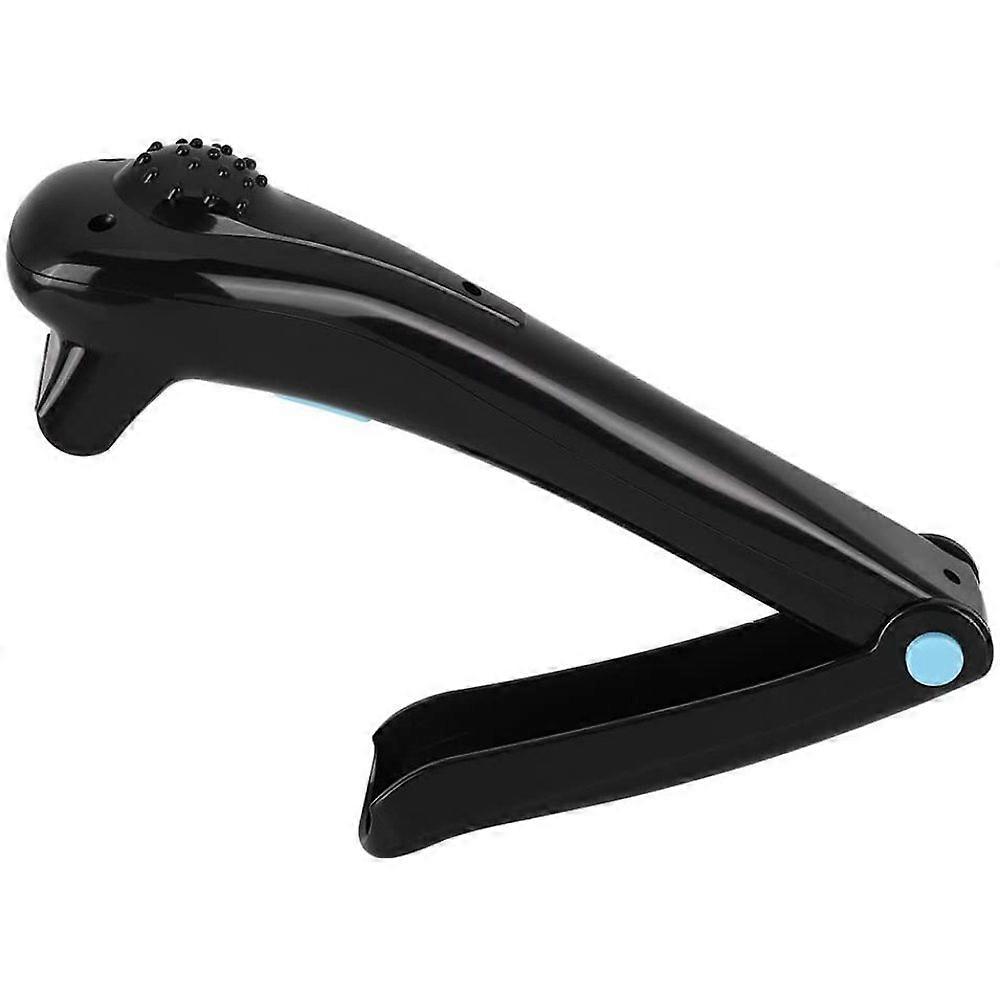 Men's back shaver, ergonomic arm extension, foldable, battery powered