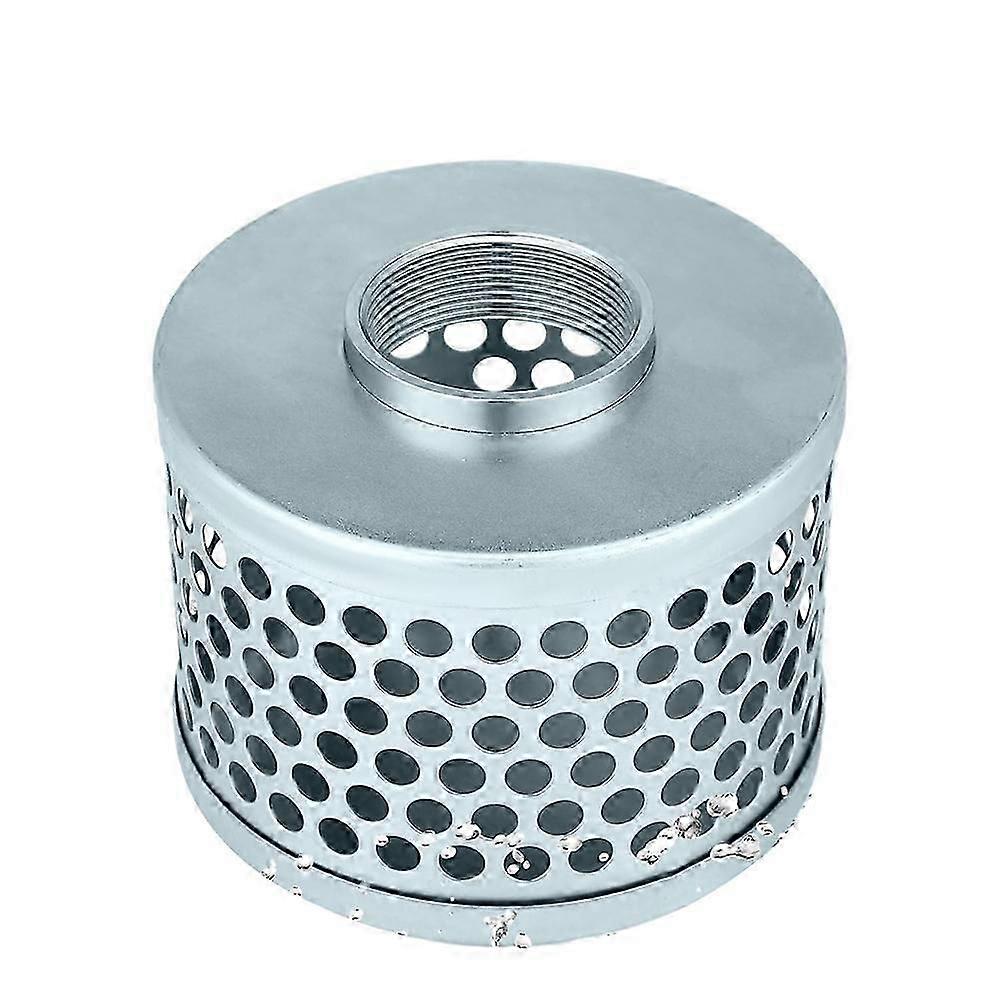 Round Hole Suction Strainer Filter Stainless Steel NPT Thread Hose Water Pump Inlet Strainer compatible with Remove Debris Trash