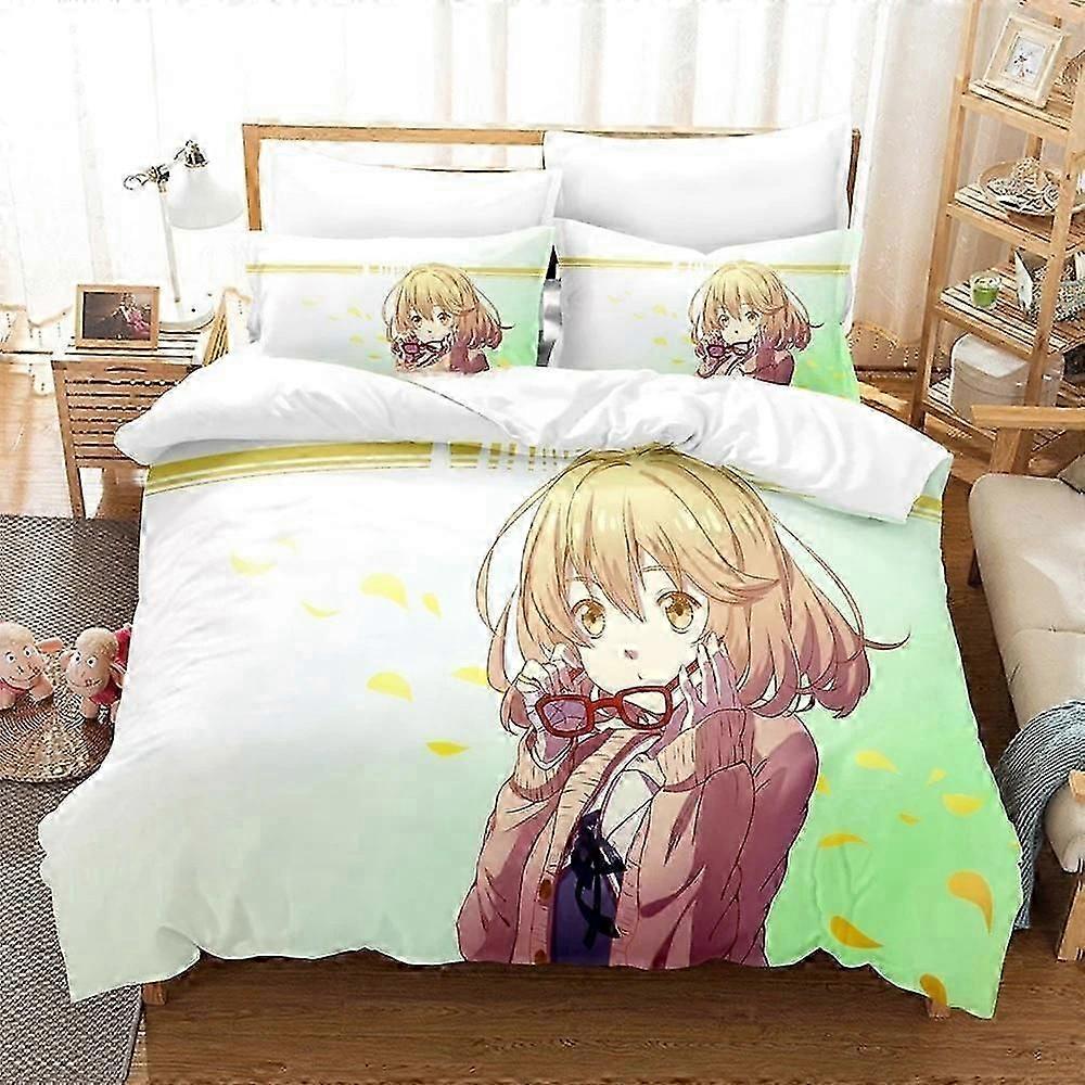 a724 Lakan Mode Kawaii Flicka Bortom gränsen Sängkläder Set Tecknad Anime tredelat set Vuxen Barn Sovrum Påslakan Uppsättningar Lakan iip72